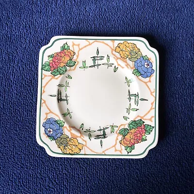 Buy Vintage 1930s Royal Doulton Square Side Plate Tea Plate Floral 5.75  D4903 • 6£