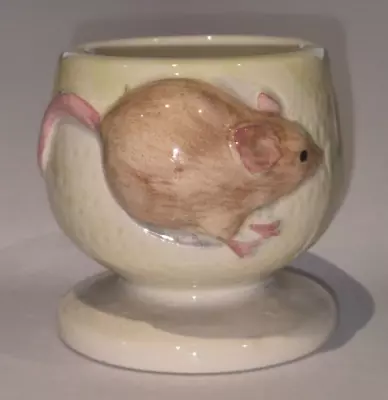 Buy CARLTON WARE Mouse & Leaf 3D Embossed Porcelain Egg Cup Vintage ~ Excellent Cond • 19.99£