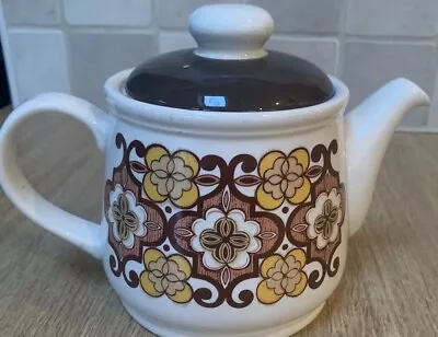 Buy Vintage Sadler Tea Pot 1970s Made In England Brown Floral Design Retro • 11.99£