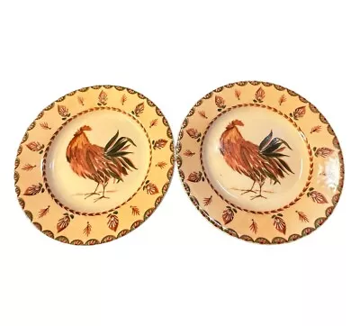 Buy Queens Rooster 8  Salad Plate Red Color Set Of 2 • 9.31£