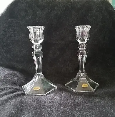 Buy NWT Teleflora Cut Glass Candlestick Candle Holders 7.75  VTG Made In France • 13.97£