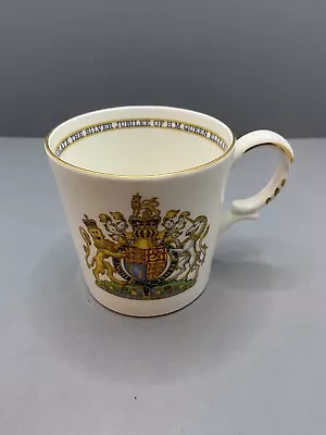 Buy Aynsley Bone China Silver Jubilee Mug Cup With History Of Kings & Queens • 9.99£