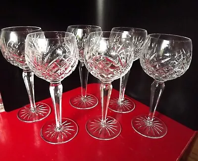 Buy 6  Vintage,  Cut Glass Wine Glasses. • 15£