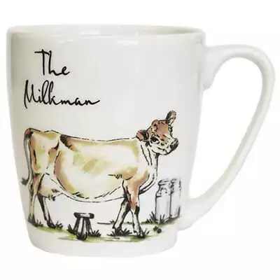 Buy Queens Country Pursuits Cow Mug The Milkman Fine China 300ml Acorn Coffee Mug • 11.20£