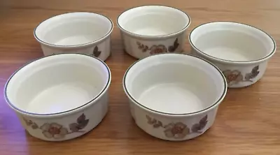 Buy Marks & Spencer -  Autumn Leaves  - 10 Cm Diameter -  Ramekin Dishes - Set Of 5 • 4.50£