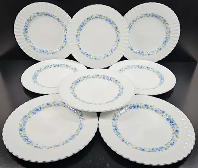 Buy (8) J & G Meakin Alpine Mist Dinner Plates Set Vintage Scallop Dish England Lot • 83.57£