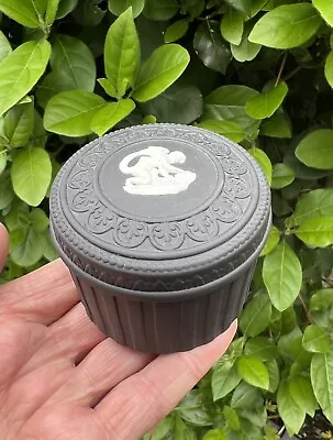 Buy Vintage Wedgwood Black Basalt Trinket Box  • 15£