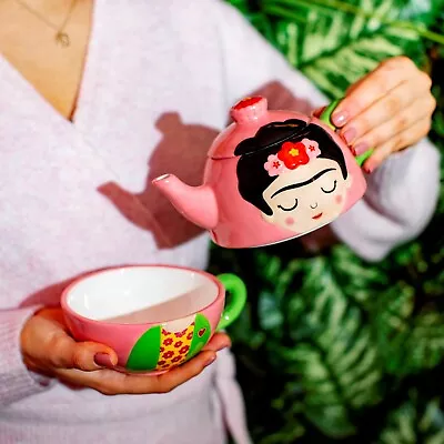 Buy Frida Floral Tea For One Teapot Cup Ceramic Gift Set Boxed Sass & Belle • 14.99£