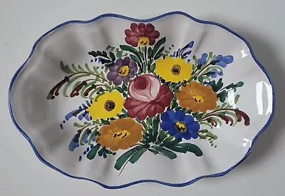 Buy Floral Scalloped Dish Serving Bowl • 18.63£