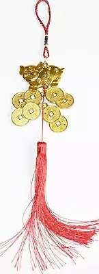 Buy Year Of The Pig Chinese Feng Shui Lucky Hanging Decoration Charm With Red Tassel • 8.99£