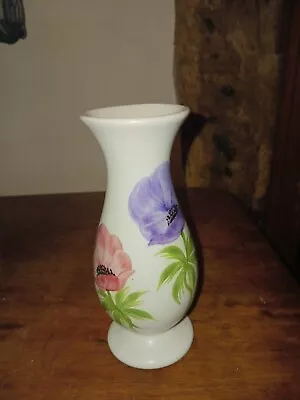 Buy Radford England Handpainted Ceramic Vase Decorative Floral Design (Pink+Purple) • 9.95£