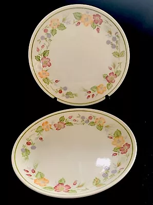 Buy 2 X Biltons Woolworths Country Lane Dinner Plates 25cm Floral Vintage England 3 • 17.50£