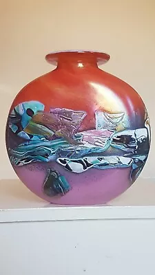Buy Large Phoenician Irridescent Glass Vase 2kg • 20£