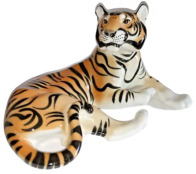 Buy Vintage LOMONOSOV Russia Porcelain Tiger Big Figurine • 209.68£