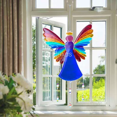  Liuh, Angel Stained Glass Rainbow Suncatcher Angel