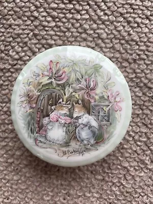 Buy Royal Doulton Brambly Hedge  ~~ Summer ~~ Trinket Box Jill Barklem 1990 • 9.50£