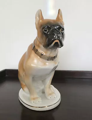 Buy Vintage Ussr French Bulldog Pottery Figure • 25£