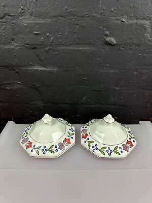 Buy 2 Adams Old Colonial Replacement Vegetable Dish Tureen Lids 18 Cm Wide Last Set • 16.99£