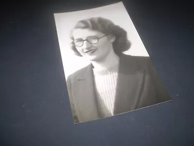 Buy Social History 1940's Glamour Girl  Hair Fashion Spectacles Photograph 5.5'inch • 2.70£