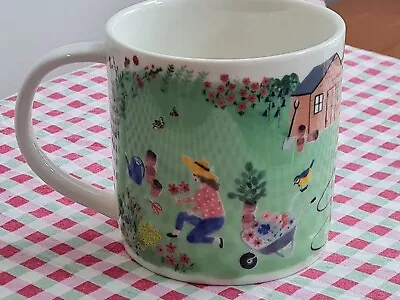 Buy Marks And Spencer China Mug Garden Scene Plants 1/2 Pint VGC 3.5 In’s M&S • 9.99£