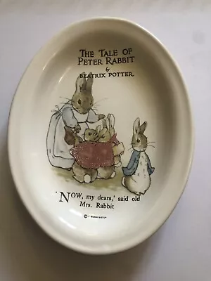 Buy Vintage Frederick Warne & Co Peter Rabbit Beatrix Potter Trinket / Soap Dish, 5” • 10£