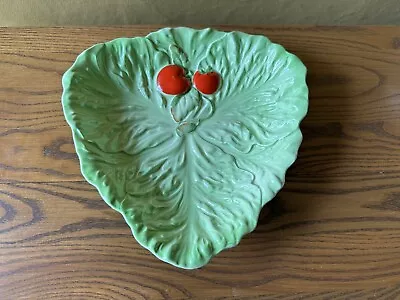 Buy Carlton Ware Lettuce Cabbage Leaf Majolica Serving Dish Tomato Art Deco • 12£