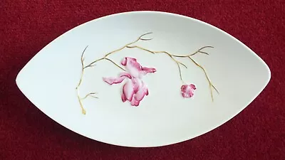 Buy Carlton Ware Cream Oval Dish With Magnolia Flower Pattern • 3.99£