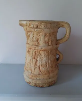 Buy Vintage Hillstonia Moira English Pottery Jug Brown Bark & Band 8in Repaired  • 5.95£