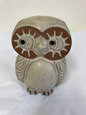 Buy Shelf Pottery Halifax Vintage Super Cute Slim Owl Moneybox With Stopper & Label • 12£
