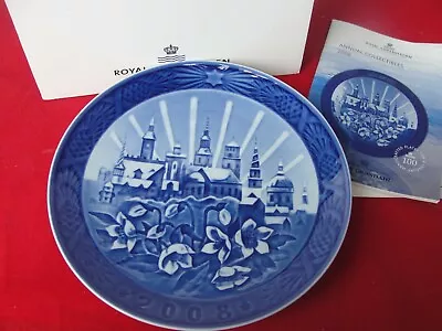 Buy 2008 Royal Copenhagen Christmas  Plate Winter Landscape New • 89.98£