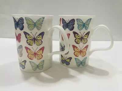 Buy Laura Ashley Bone China Butterfly Mugs X 2 • 30£
