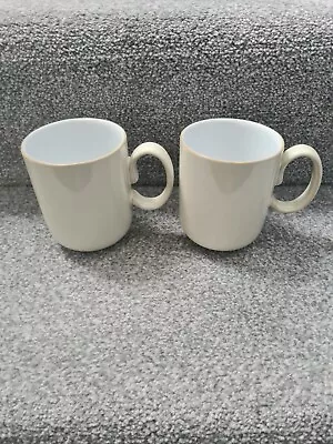 Buy Denby Linen 2 X Coffee Mugs Excellent • 16.25£