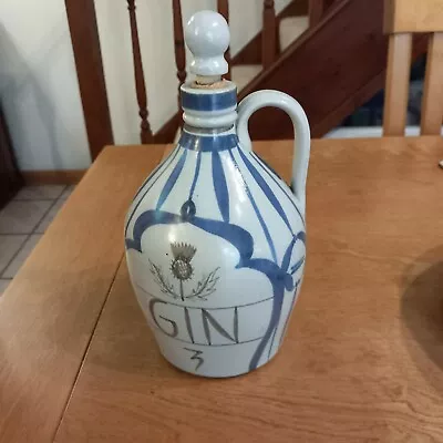 Buy Vintage Buchan Pottery Portobello Scotland Gin Decanter • 21£