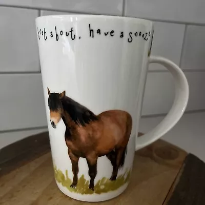Buy Kent Pottery Horse Tall Mug - Long Mane, Tiny Hooves, Trot About, Have A Snooze • 13.98£