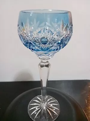 Buy Bohemian Blue Crystal Hock Wine Glass 8  • 16.99£