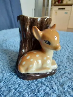 Buy Hornsea Pottery Fauna Tree Vase With Fawn Deer (smaller) Made In England • 7.99£