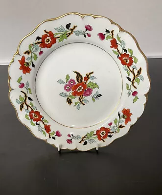 Buy J.Maddock & Sons Vintage Serving Plate. Deep Red Floral Rim. Diameter 9inches. • 8£