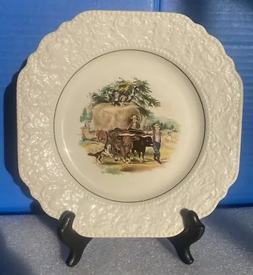Buy Lord Nelson Pottery England Decorative Plate Hand Painted Farmers & Farm Animals • 18.64£