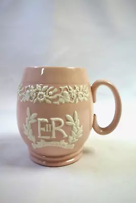 Buy Dudson Pink Jasperware China Tankard – Queen Elizabeth Coronation 1953 • 15£