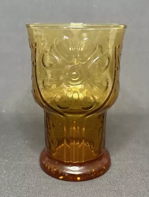 Buy Vintage 1970's Libbey Country Garden Daisy Amber Gold 5  Glass Tumblers 12 Oz • 4.66£