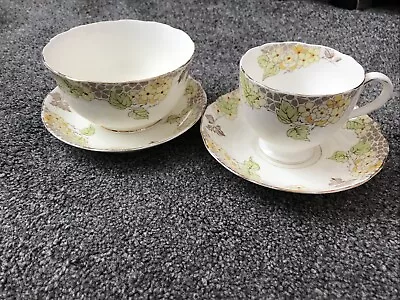 Buy Vintage ‘Cynthia’ Tea Cup And Saucer, Slop Bowl Fenton Bone China • 10£