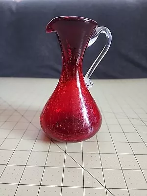 Buy Crackle Red Glass Pitcher • 18.64£