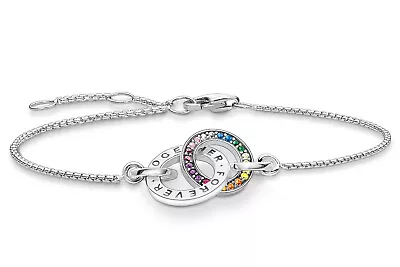 Buy Thomas Sabo Jewellery Women's Wrist Band Together Colourful A1551-318-7-L19v • 121.54£