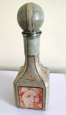 Buy Vintage Italian Leather Glass Decanter • 19.99£