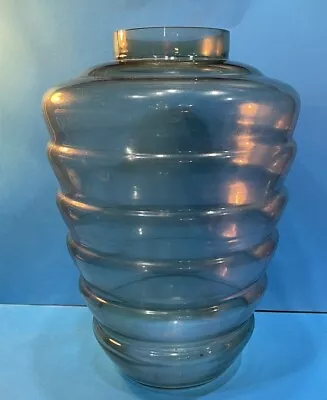 Buy Large Studio Glass Beehive Vase 1970s Height 13 Inches • 28£