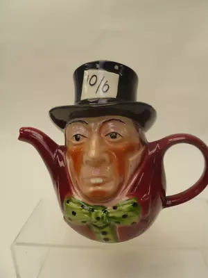 Buy The Mad Hatter Teapot In Red  By Tony Wood Pottery • 4.99£