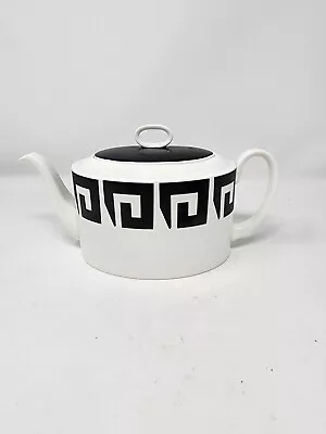 Buy Wedgwood Susie Cooper Black Keystone Design Vintage MCM Teapot  • 73.62£