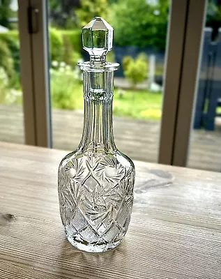 Buy Ornate Vintage Glass Spirit Decanter With Stopper. Beautiful Design • 21.99£