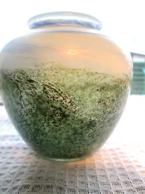 Buy STUNNING!! ANTHONY WASSELL  Handblown BRITISH STUDIO/ART GLASS  'Landscape' Vase • 65£