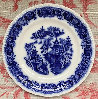 Buy BRISTOL ALKALON CHINA MANDARIN PATTERN FLOW BLUE WILLOW SIDE PLATE 18.5 Spares • 25£